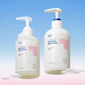 더모이스처 배리어D 리치덤 바디워시 400mL+바디로션 400ml