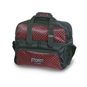 미국 스톰 볼링가방 Storm 2 Ball Deluxe Checkered Tote Bowling Bag 블랙/Red 1354957