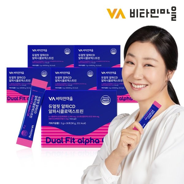 듀얼핏 알파CD 알파시클로덱스트린 30포 x 6박스(총6개월분)