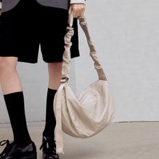 [캘린더증정] Daily Shirring Bag M_Vegan Leather Misty Cream