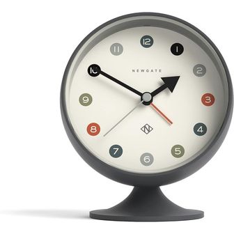  영국 뉴게이트 벽시계 GATE Spheric MidCentury Alarm/Desk Clock Round Alarm Mantel 아날로그