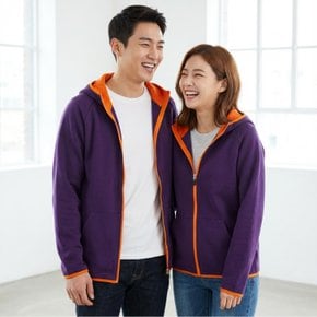 포인트 남여공용 간절기 후드 집업 재킷 빅사이즈