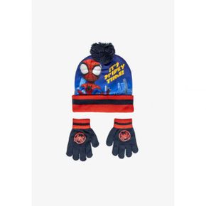 키즈 스파이더맨 WINTER-SET 2-TLG. MUTZE UND HANDSCHUHE. - 글러브 장갑 - blau 7874756