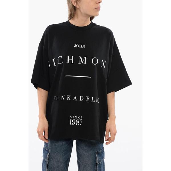 확대된 대표 존 리치몬드 반팔 티셔츠 RMP24066TSBLACK Black