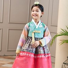[예가한복] WL622 홍화나래 여아한복/아동한복