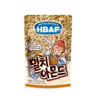  HBAF 멸치 아몬드 800g (100g x 8)