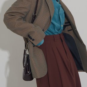 CMNMSTUDIO / Celona check brown jacket (1 Color)