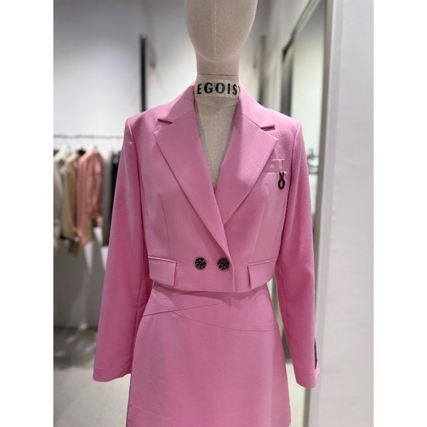 [여주점] 금속 장식 포인트 더블버튼 숏 자켓 ER2WJ460