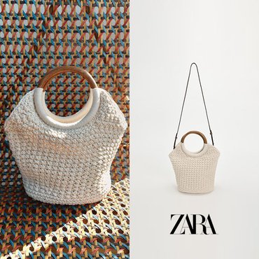  ZARA 자라 MACRAME 마크라메 버킷백 6320/310