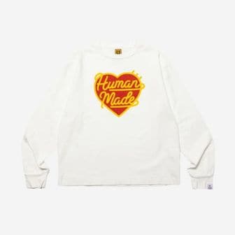  휴먼 메이드 그래픽 롱슬리브 티셔츠 4 화이트 Human Made Graphic L/S T-Shirt 4 White