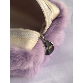 round pencilcase _ Fur Peace violet