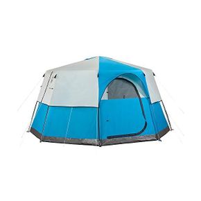 미국 콜맨 텐트 Coleman Octagon 98 Camping Tent 8Person Weatherproof Family Tent with Inclu