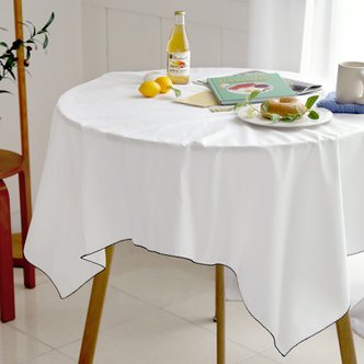 1200m 위드 핀코트 화이트 사각 식탁보 테이블보 교자용(110x90cm)