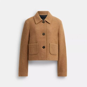 이스퀘어 5320218 Coach Short Wool Coat