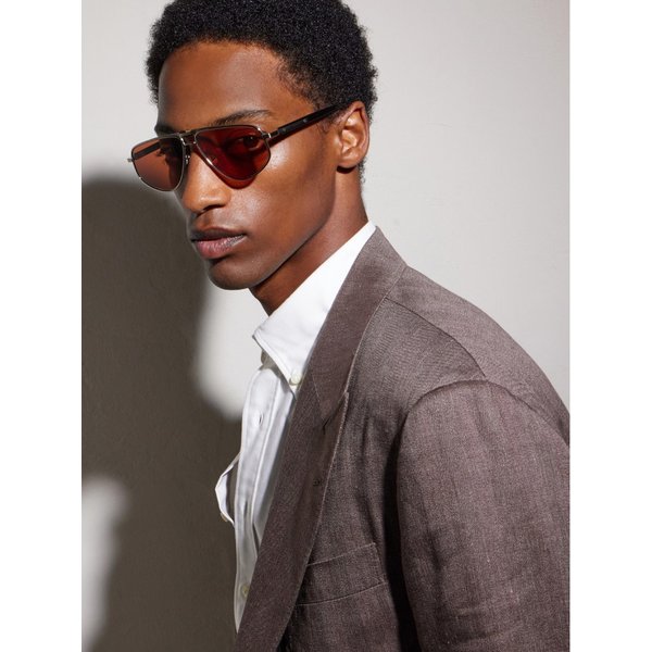 브루넬로쿠치넬리 아비에이터 스타일 티타늄 선글라스 46376663163086490