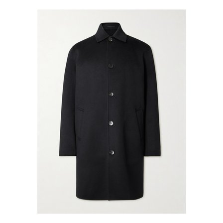 MR P. 미스터 피 더블 페이스 울 캐시미어 혼방 카 코트 블랙 46376663162889273