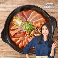 햄폭탄 부대찌개 700g×4팩 6종 토핑 (햄4종+우삼겹+빈)