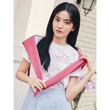 폴햄 여성 그래픽 크롭 반팔티  PHF2TS2270