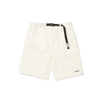 컬럼비아 유니버시티 SL-LABEL BELTED COTTON SHORTS PANTS 아이보리