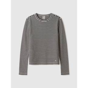 Ribbed Long Sleeve T-shirt WHLAE3821F