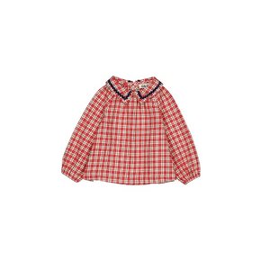 [공식스토어] 베이비 Paloma 블라우스 체크 크리스마스 AW26-PALBBLCHCHR