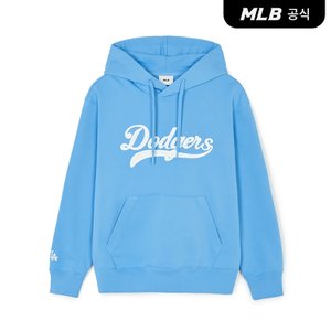 MLB [코리아공식]바시티 체인자수 오버핏 후드티 LA (L.Blue)