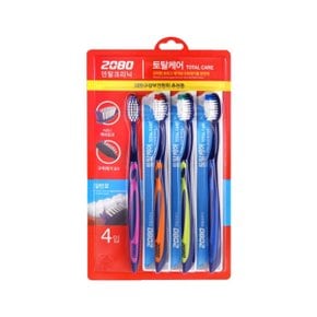 2080 토탈케어 칫솔 일반모 4입 1개