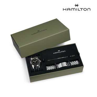 해밀턴 [공식] 해밀턴 카키 필드 머피 42mm 브레이슬릿 번들 세트 H70605732
