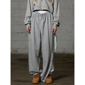 PITA SNAP OFF SWEAT PANTS - MELANGE