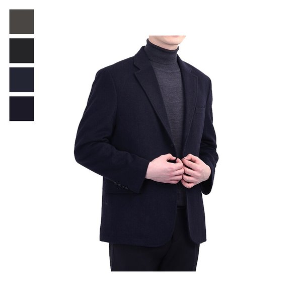 남자 겨울 고급 울 베이직 정장 콤비자켓 LV-COW-11-네이비