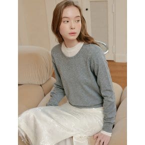 티나 베이직 라운드 니트 / TINA BASIC ROUND KNIT_3colors