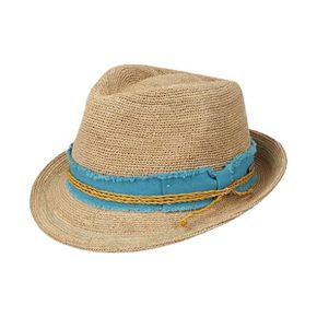 미국 스탯슨 페도라 카우보이모자 Stetson Vetalio Crochet Trilby Straw Hat Women/Men 1355133