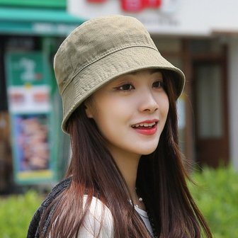 hat'scompany 벙거지모자 숏챙 코튼 버킷햇 사계절 데일리 여성모자 미니버킷