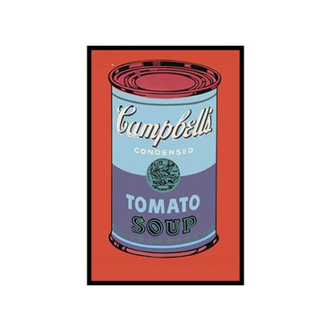 아티쉬 그림액자 Campbells Soup Can 1965 (blue & purple), 앤디 워홀