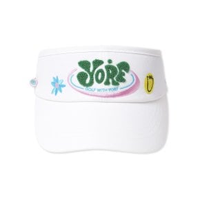 썬바이저 젤로 화이트 YORF SUN VISOR JELLO WHITE