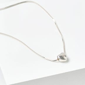Silver925 미니 볼륨 하트 목걸이