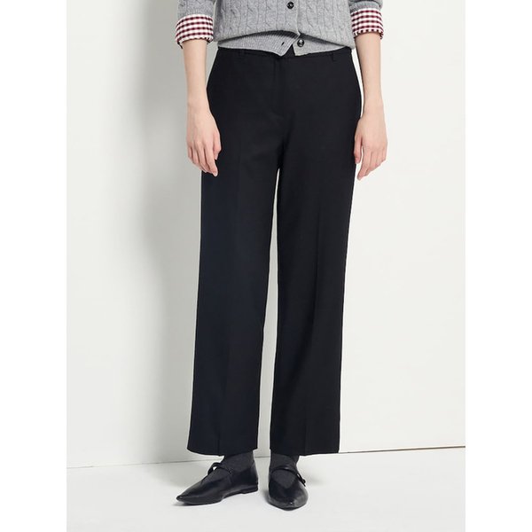 울 스트레이트 슬랙스  블랙 (BF5X21C575)