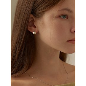 [연말 스페셜 6mm+10mm 진주귀걸이 증정][925 silver] Volume fit earring