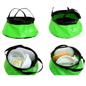 캠핑 싱크 L 10L / 설거지통 다용도 원형 바스켓 싱크백 워싱볼 물통 가방 주방용품