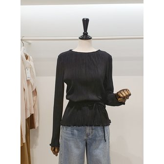 ZOOC [파주점] 쥬크 주크 끈벨트 플리츠 티셔츠​ V261MSM902