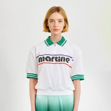 MARTINE GOLF [정상가 298000원]여성 반팔 셔츠형 아노락 화이트 (QW0DJP20331)