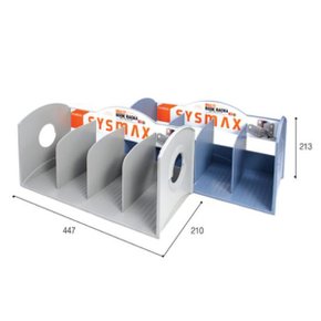 [시스맥스] 멀티책꽂이 4단 42117(W447*D210*H213mm)