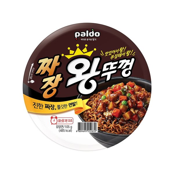컵라면 짜장 왕뚜껑 105g X18개
