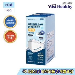 독일더마테스트 완료 황사마스크 KF-94 50매X1박스(개별포장/국내생산/의약외품)