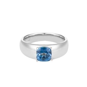 CONTINUE RING_SILVER LONDON BLUE TOPAZ