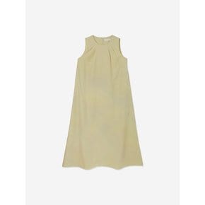 pintuck sleeveless dress_lime