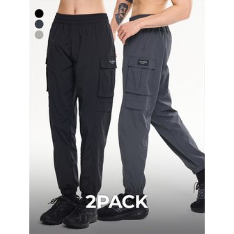 레이지비 [2PACK] 스트레치 4포켓 카고 조거 팬츠 러닝 운동 등산 바지 W (3컬러)