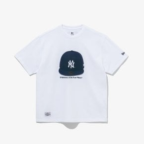 남녀공용 MLB 뉴욕 양키스 59FIFTY 티셔츠 화이트 14413064
