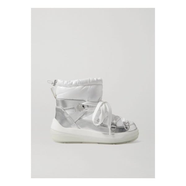 몽클레어 인솔룩스 메탈릭 가죽 패디드 쉘 앵클 부츠 34480784411852873