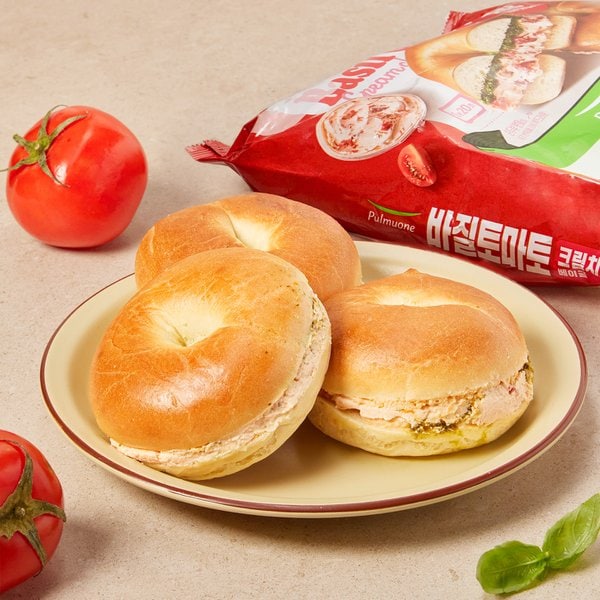 바질토마토크림치즈베이글_435g